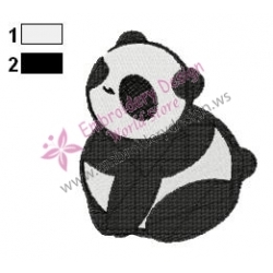 Baby Kung Fu Panda Embroidery Design